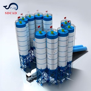 Centrale à béton stationnaire HZS120 de grande capacité, 120 mètres cubes par heure, avec mélangeur à double arbre pour les infrastructures routières - Product Image 4