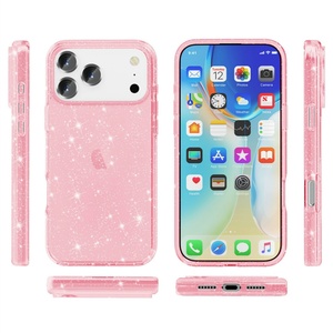 เคสใสวิบวับสำหรับ iPhone 16 Pro Max  พร้อมกลิตเตอร์  สำหรับ iPhone 15 Plus 14 Pro 13 Mini 12 11 XR 7 8 SE 4  แบบหรูหราสำหรับผู้หญิง - Product Image 3