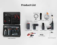 Kit de nettoyage et de démarrage de voiture haute performance, démarreur de secours, aspirateur sans fil, support de téléphone, batterie de secours en gros