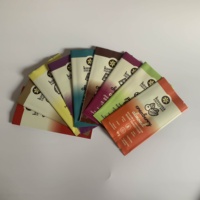 Boîte de présentation à marque privée avec sac à soufflet latéral anti-humidité en plastique PE pour barres chocolatées et protéinées