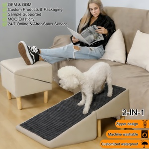 Escaleras para Mascotas de Lujo, Modernas y Sólidas, Escaleras para Perros y Gatos, Rampas para Perros Mayores, Escalones Plegables Antideslizantes para Camas de Mascotas, Escaleras para Perros Pequeños - Product Image 1