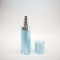 Flacon de lotion corporelle en acrylique opaque avec pompe 60ml 120ml 4oz Emballage personnalisé avec logo imprimé à l'écran