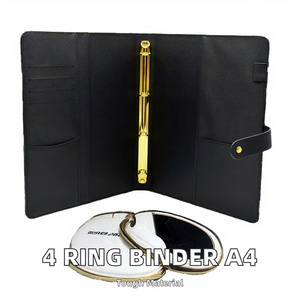 Carpeta de 4 anillas al por mayor organizador planificador cubierta de cuaderno <span class=keywords><strong>agenda</strong></span> personalizada A4 Fuax carpetas de cuero - Product Image 2