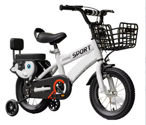 Vélo pour filles <span class=keywords><strong>WEIZE</strong></span> de 3 à 5 ans, 14 pouces, avec roues d'apprentissage, panier, siège pour poupée, suspension rigide, frein à rétropédalage, bleu - Product Image 4