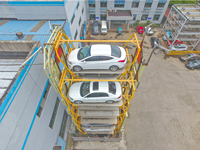 Sistema de Estacionamiento Vertical Automatizado Inteligente para Autos, Tipo Circular, Elevador de Estacionamiento Giratorio, Diseño de Ascensor para Autos