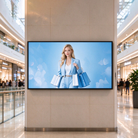 Layar LCD Digital Signage Dinding 32 43 49 55 65 75 85 Inci, Bezel Ultra Tipis, Sistem Operasi Android Windows, Komersial