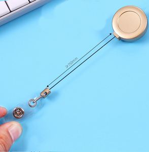 Porte-badges rétractables 32 mm pour cartes d'identité, porte-badges vierges pour infirmières, porte-badges en métal personnalisés avec clip crocodile, vente en gros - Product Image 5