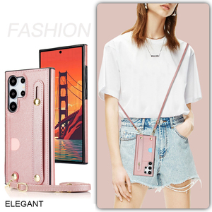Étui de téléphone en cuir avec cordon réglable, antichoc, portable, <span class=keywords><strong>collier</strong></span>, bandoulière, étui de téléphone portable pour <span class=keywords><strong>Samsung</strong></span> <span class=keywords><strong>S10</strong></span> S23 S24 S25 S26 - Product Image 6