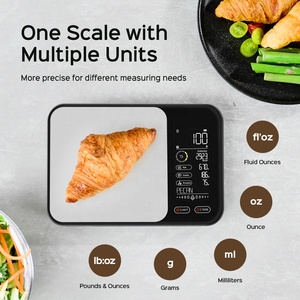 New Style AI VOICE Stainless Steel Electronic Digital <strong>Smart</strong> <strong>Kitchen</strong> Scale With Battery Power Calories &amp; Food Tracking VA Display - Product Image 1