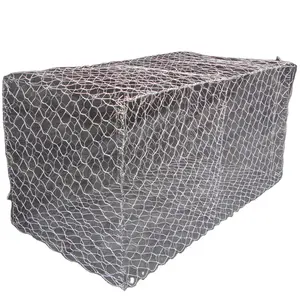 2X1X1m Gabion Box Galvanized Hexagonal Woven Wire Mesh Gabion