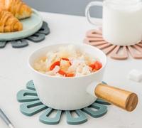 Sous-verres et dessous de plat en silicone résistants à la chaleur, protecteurs de table en forme de fleur, isolation thermique pour usage domestique