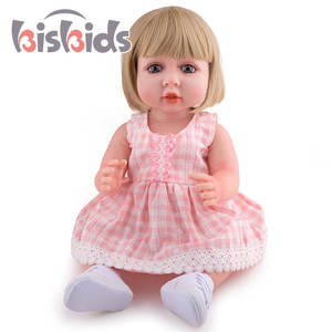 Haute qualité 55cm 24 pouces Silicone complet Boneca Bebe Reborn bébé poupée humide dans la boisson - Product Image 2