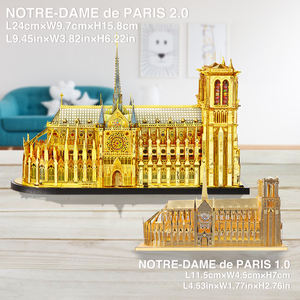 <span class=keywords><strong>Piececool</strong></span> Modèle en métal DIY Offre Spéciale <span class=keywords><strong>3D</strong></span> Casse-tête créatif Cadeau <span class=keywords><strong>Puzzle</strong></span> <span class=keywords><strong>3D</strong></span> Église Notre Dame Casse-tête en métal doré <span class=keywords><strong>3D</strong></span> pour adultes - Product Image 2