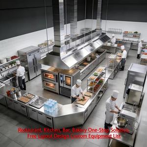 Mesa de Trabajo de Acero Inoxidable, Resistente, para <span class=keywords><strong>Cocina</strong></span> Comercial, Mesa de Preparación de Alimentos con Estante Superior y Gabinete de Almacenamiento Superior - Product Image 3