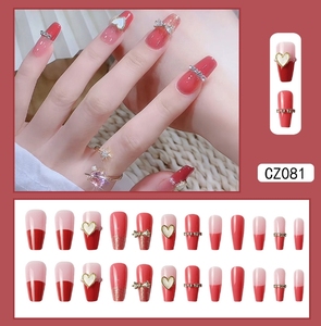 24 Uds cambio de luz <span class=keywords><strong>amor</strong></span> chica rubor puntas de <span class=keywords><strong>uñas</strong></span> usando prensa en las <span class=keywords><strong>uñas</strong></span> <span class=keywords><strong>amor</strong></span> diamantes de imitación <span class=keywords><strong>uñas</strong></span> postizas artificiales - Product Image 5