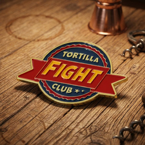 Pin Personalizado con Diseño de <span class=keywords><strong>Fight</strong></span> <span class=keywords><strong>Club</strong></span>, Esmalte de Aleación de Zinc, Pin de Solapa Metálico de Alta Calidad, Fabricante de Pins 3D, Pins Chapados en Oro para Sombreros - Product Image 2
