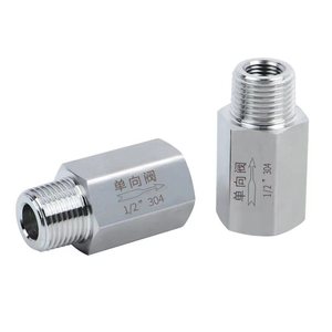 Válvula de Retención en Línea de Acero Inoxidable 304, Rosca BSP/NPT Hembra a Macho, 1/8'', 1/4'', 3/8'', 1/2'' - Product Image 1