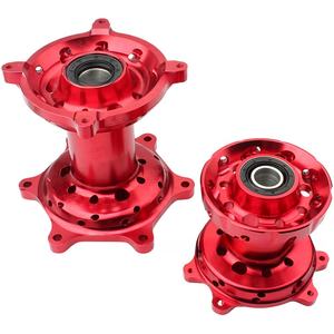 Moyeux de roue avant et arrière en alliage CNC avec rayons, pièces de rechange pour Honda CRF250R/CRF450R pour motos tout-terrain - Product Image 2
