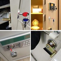 Serrure de porte d'armoire de sécurité antivol universelle pour la maison Serrure de porte mécanique à cylindre