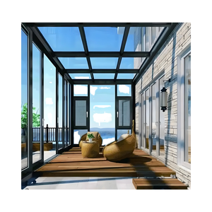 <span class=keywords><strong>Solarium</strong></span> quatre saisons en aluminium sur pied avec véranda en verre pour les solariums <span class=keywords><strong>de</strong></span> cour et les maisons en verre - Product Image 4