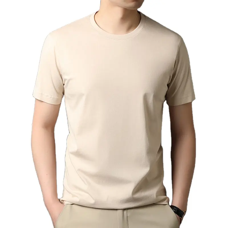 14 रंग उपलब्ध तेजी से वितरण दौर गर्दन लघु आस्तीन कस्टम आदमी कपास टी शर्ट
