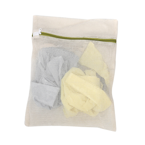 Eco-Friendly 100% Cotton 120gsm Mesh <b>Net</b> Custom Color Foldable 30x40cm Natural <b>Laundry</b> Storage Washing <b>Bag</b> Home/School/Travel - Product Image 2
