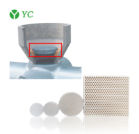 Filtre céramique poreux en nid d'abeille pour la fonderie métallurgique, débit de métal stable, dimensions personnalisées OEM