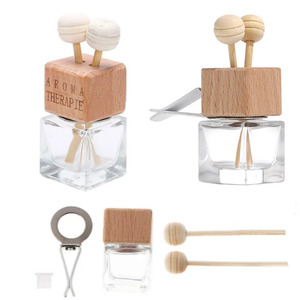 Luxury 8ml Vent Clip Car Air Freshener Empty Perfume Glass <b>Diffuser</b> <b>Bottle</b> - Product Image 4