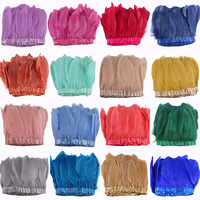 15-20CM Gänse feder besatz DIY Natural Dyed Feather Ornament Crafts Kleidung Dekorative Materialien
