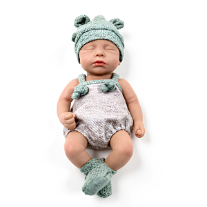 Chinesische Fabrik Neuerscheinung Pädagogisches Spielzeug Liebliches Design Schrägblickende Lebensechte Vollsilikon-Reborn-Babypuppen - Product Image 1