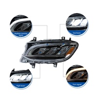 Ensemble de phares pour Mercedes-Benz Sprinter, modèles 18-25, feux de jour LED haut de gamme, 12V, rétrofit/mise à niveau 6000K