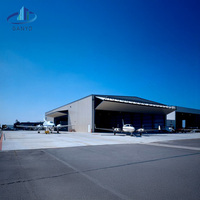 Abri d'avion durable avec intérieur personnalisable pour jets privés |   Structure en acier Foshan Ganyo