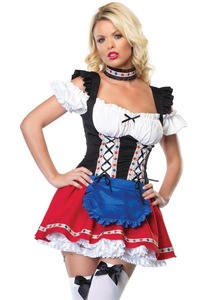 Vestito <span class=keywords><strong>Sexy</strong></span> donna Oktoberfest <span class=keywords><strong>cameriera</strong></span> che serve Costume da <span class=keywords><strong>cameriera</strong></span> birra ragazza abbigliamento elegante - Product Image 2