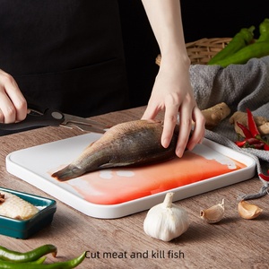 Rectangle <b>Plastic</b> Non Slip 2-Sided Tilted Downward Cutting Board for Kitchen - Product Image 2