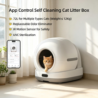 Arenero Inteligente Autolimpiable OEM con Control por App Tuya, Caja de Arena Automática para Gatos, Robot Sanitario para Gatos con Eliminador de Olores