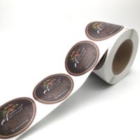 Autocollant en papier laminé personnalisé, étiquettes rondes auto-adhésives avec logo pour l'emballage de parfums et de soins de la peau, présentez votre style unique