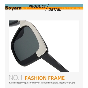 Occhiali Boyarn Cat Eye gradiente <span class=keywords><strong>lenti</strong></span> quadrate UV400 protezione occhiali da sole Sexy oversize contrasto colore Anti-blu <span class=keywords><strong>lenti</strong></span> a luce - Product Image 6