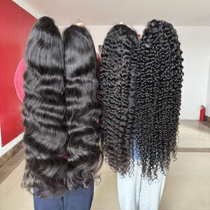 Peluca Rizada Birmana Natural, Peluca Frontal de Encaje HD Completo de 30 Pulgadas, Venta al por Mayor, Peluca de Cabello Humano Virgen Natural Vietnamita Grado 12A - Product Image 3