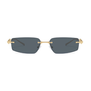 Metal <b>Sunglasses</b> <b>Square</b> Frame Gold Color UV400 Protection Unisex Fashion - Product Image 5