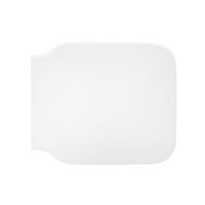 Asiento de inodoro para Simas Flow Quadro Shape 8, blanco, con bisagras de expansión, 51 cm de largo, 39 cm de ancho, 6 cm de altura - Product Image 1