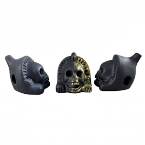 Nuovo Prodotto <span class=keywords><strong>di</strong></span> Tendenza Transfrontaliero: Fischietto della Morte Azteco in Ceramica con Design a Teschio, Suono Strano e Urlante, Giocattolo Novità per Scherzi all'Aperto, Modello Volto <span class=keywords><strong>di</strong></span> Leone Umanoide - Product Image 6