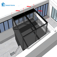 Pergola Bioclimatique Motorisée Moderne Sweet Home en Aluminium à Lames Rétractables, Étanche, Idéale pour l'Utilisation Extérieure en Été