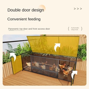 Đa-Chức Năng Kim Loại Lưới Gà & Con Chó Lồng Lớn Ngoài Trời Vườn Thỏ Hutch Cho Chim Động Vật Nhỏ Dây Hàng Rào Đồ Nội Thất - Product Image 6