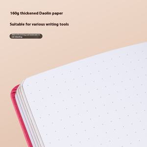 Petit carnet A6 portable, livre de poche, pages intérieures à points colorés, personnalisable, rétro, avec dorure, agenda - Product Image 4