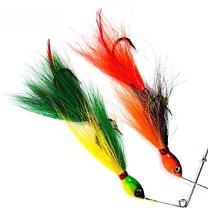 Usine cerf <span class=keywords><strong>cheveux</strong></span> 36g cuillère rotative <span class=keywords><strong>eau</strong></span> douce nord musqué pêche tête <span class=keywords><strong>de</strong></span> gabarit Bucktail leurres Spinnerbaits - Product Image 3