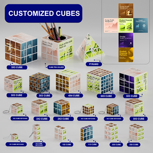 Cubo Mágico Financiero 3x3 Personalizado OEM ODM, Impresión UV, Plástico ABS, Rompecabezas Promocional <span class=keywords><strong>para</strong></span> la Industria Financiera, Regalo al por Mayor - Product Image 2