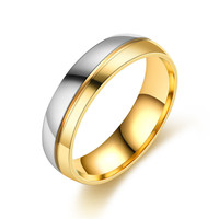 LC Stock de haute qualité pas cher classique en acier inoxydable fiançailles mariage alliance couple bagues ensemble