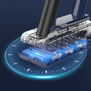 Aspirateur à main sans fil OEM Lanji S7 pour tapis et sols, avec brosse sans balais et batterie détachable, appareil ménager S7-BLDC380W-OEM - Product Image 4