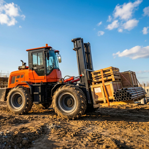 מלגזה שטח קשה <span class=keywords><strong>5</strong></span> טון איכותית עם תקן CE ו-EPA, ציוד טיפול בשטח קשה, מלגזה לעבודה כבדה לסדנה - Product Image 1