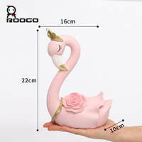 Statue Romantique en Résine Couple Flamants Roses 21,5 cm – Lot de 2 Figurines Oiseaux Amoureux – Décoration Maison & Bureau – Cadeau Anniversaire Mariage